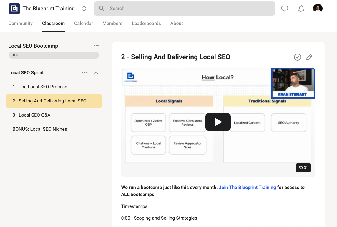 local seo video training